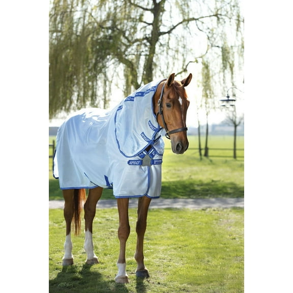 Horseware Ireland AFRBG9-CMWV Amigo XL Bug Rug Flysheet Azureblue/Silver 72