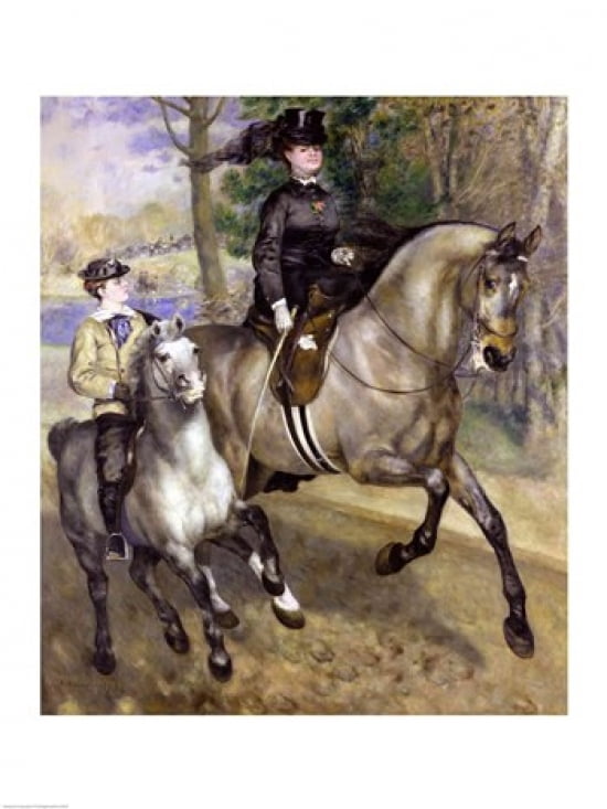 Horsewoman in the Bois de Boulogne 1873 Canvas Art - Pierre-Auguste Renoir (18 x 24)