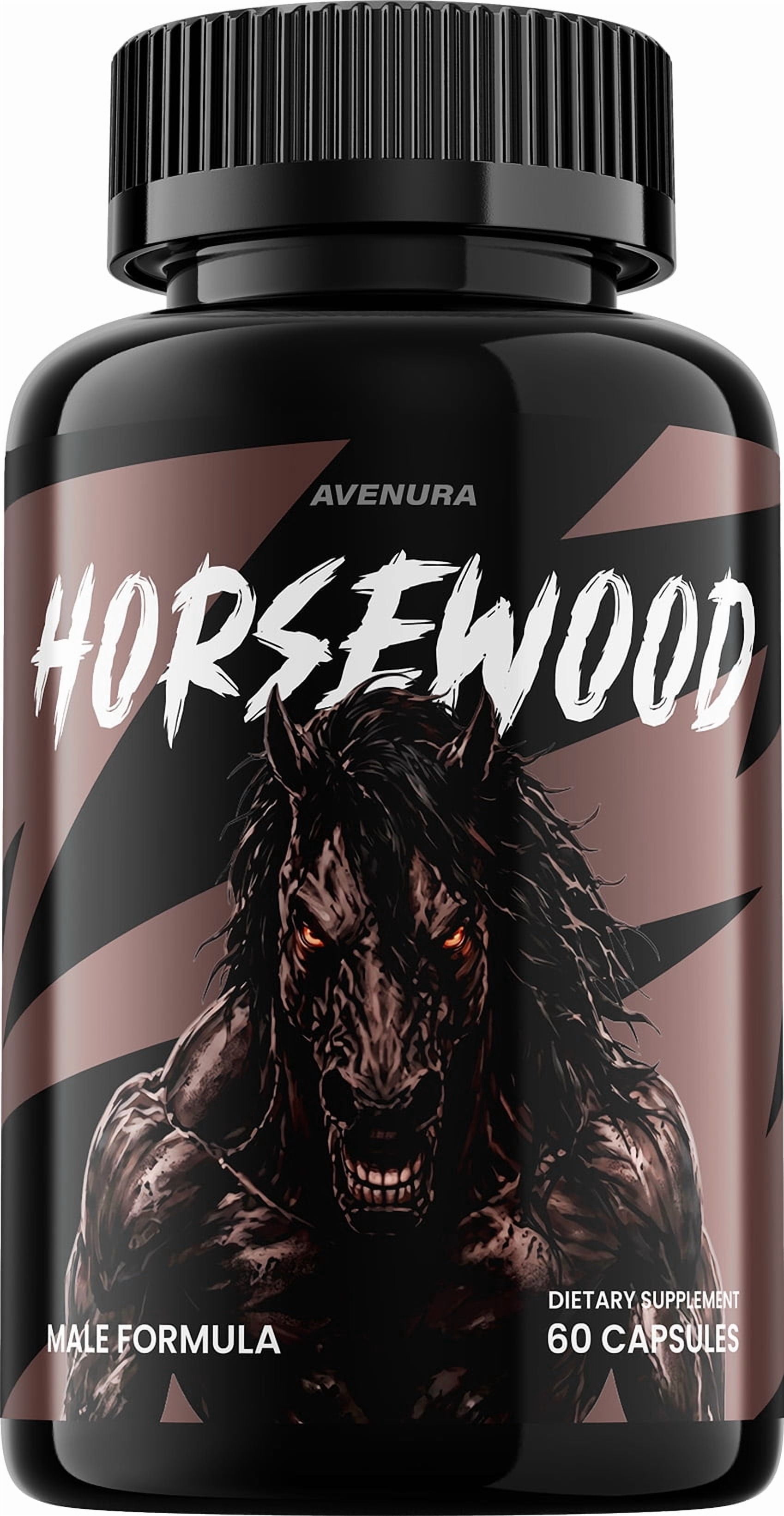 Horsewood for Men Capsules –  Advanced Formula Natural Supplement Pills for Active Lifestyle, 1 Pack, 60 Capsules