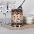thumbnail image 1 of Hortense B. Hewitt 25262 Kraft Laser Cut Table Number Wraps, Tan, 11-20, white, 1 of 4