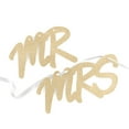 thumbnail image 1 of Hortense B. Hewitt 39400 Glitter Mr & Mrs Sign Set, Gold, 1 of 2