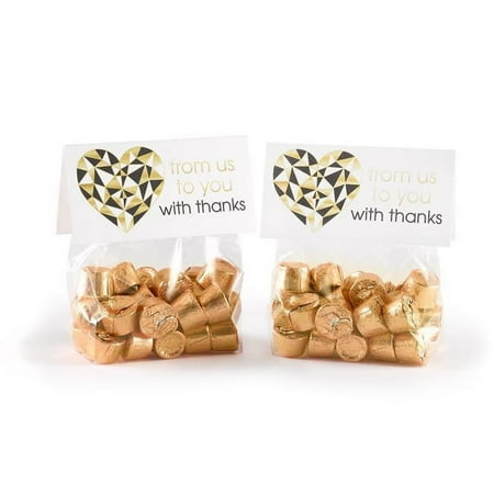 Hortense B. Hewitt 54857 Geo Heart Treat Topper Kit - Pack of 25