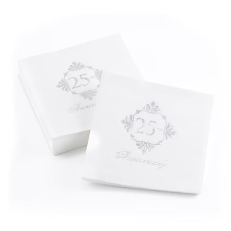 Hortense B. Hewitt 55163 Silver Anniversary Napkins