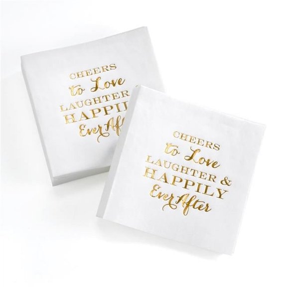Hortense B. Hewitt  Cheers & Love Beverage Napkin
