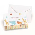 thumbnail image 1 of Hortense B. Hewitt Hortense B Hewitt Jungle Animals Baby Shower Thank You Note Cards and Envelopes 25 pack, 1 of 2