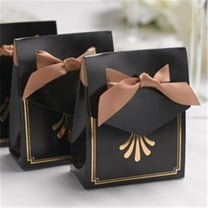 Hortense B. Hewitt Hortense B Hewitt Gold Art Deco Tent Boxes 25 pack, black