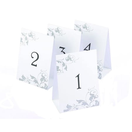 Hortense B. Hewitt HBH Table Number Tents "1-40" 51642ST