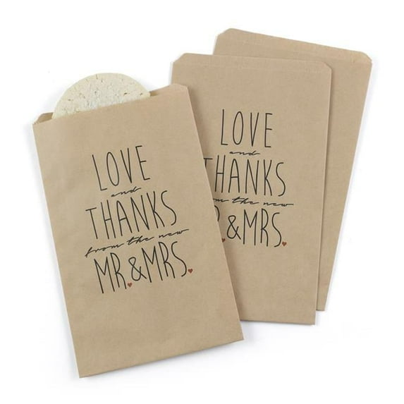 Hortense B. Hewitt Newlywed Treat Bags - Kraft - Blank