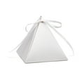 thumbnail image 1 of Hortense B. Hewitt Pyramid Favor Box White Shimmer 25 Pack (54880ST), 1 of 1
