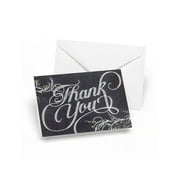 Hortense B. Hewitt Thank You Card and Envelope Black/White 50/Pack (35212) 35212ST