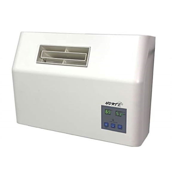 horticat u80pro ultrasonic mist 80 pint per day direct connect water line commercial humidifier with day/night modes, humidistat and remote sensor - grow room, garden, industrial