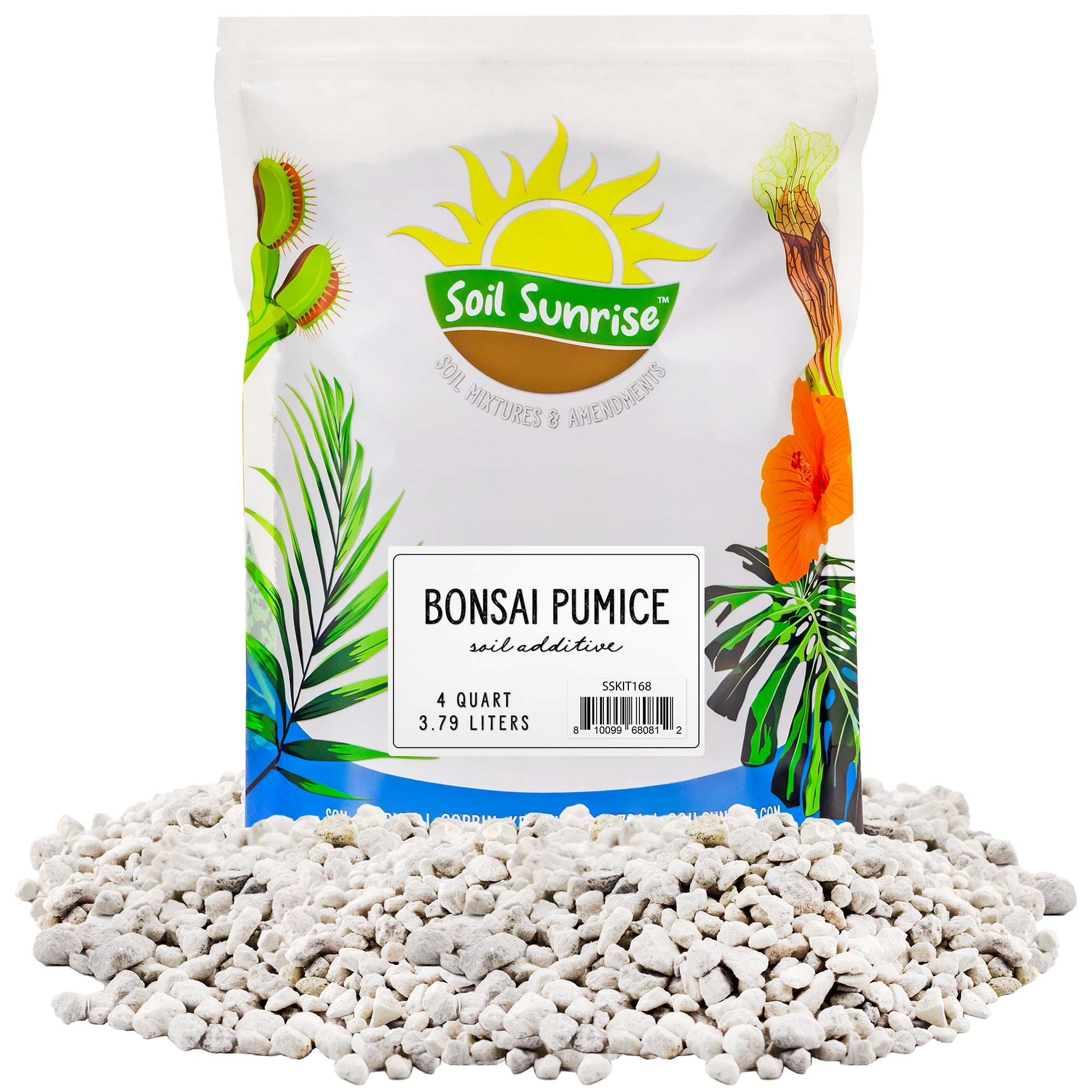 Horticultural Bonsai Pumice Soil Additive (4 Quarts), 7LB Ideal