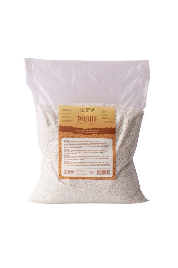 Horticultural Grade Perlite - One 8 Quart Bag ~2 Lbs - (~1/8 Inch Particles) - Soil Amendment Additive - for Growth, Aeration & Drainage for Potting Mix