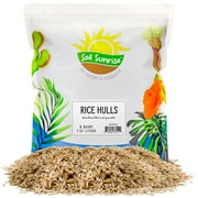 Horticultural Grade Rice Hulls (8 Quarts); All Natural Organic for House Plants and Chicken Bedding