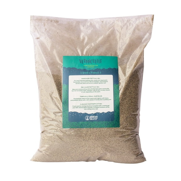 Horticultural Grade Vermiculite - One 8 Quart Bag ~2.5 Lbs - Fine Coarseness (Like Sand) - Soil Amendment Additive Conditioner - For Growth, Aeration, Water & Nutrient Holding for Potting Mix