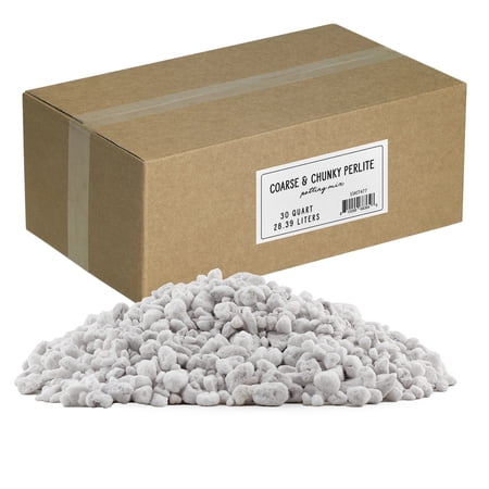 Soil Sunrise Coarse Perlite for Plants (30 Quarts), Chunky Soil Supplement for Indoor Plants and Gardening, Horticultural Grade
