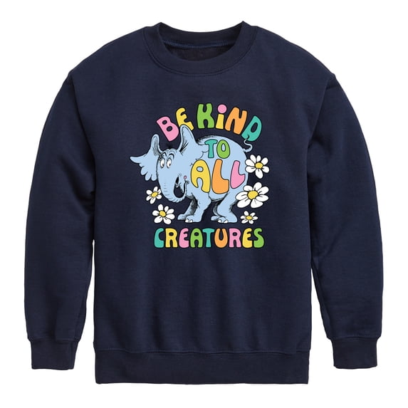 Horton - Boys' Graphic Long Sleeve Fleece Sweatshirt
