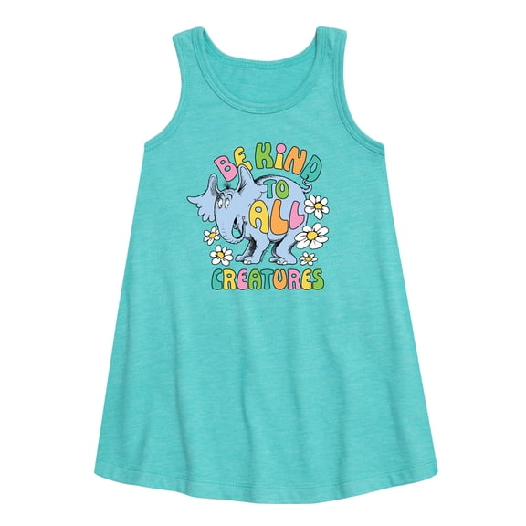 Horton Hears A Who - Be Kind To All Creatures - Toddler & Youth Girls A-line Dress