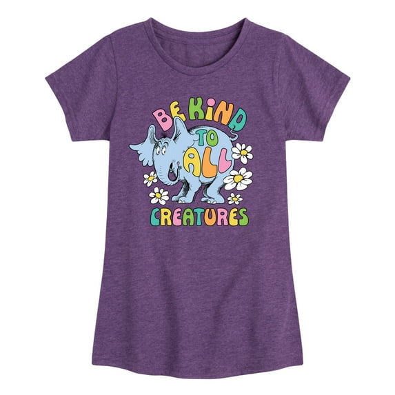 Horton Hears A Who - Be Kind To All Creatures - Toddler & Youth Girls Short Sleeve Graphic T-Shirt