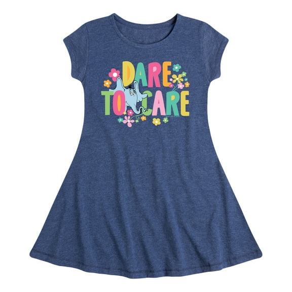Horton Hears A Who - Dare To Care - Toddler & Youth Girls Fit & Flare Dress