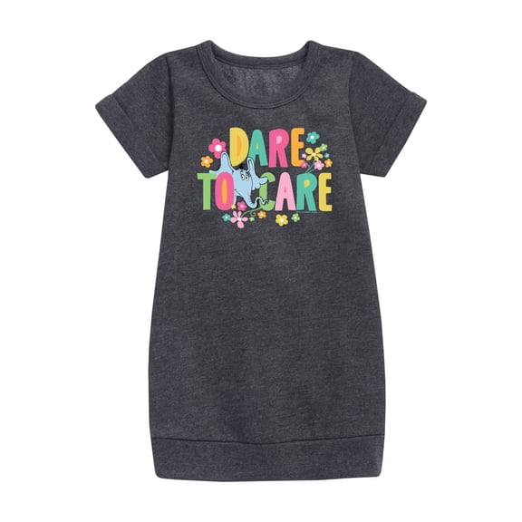Horton Hears A Who - Dare To Care - Toddler & Youth Girls Fleece Dress