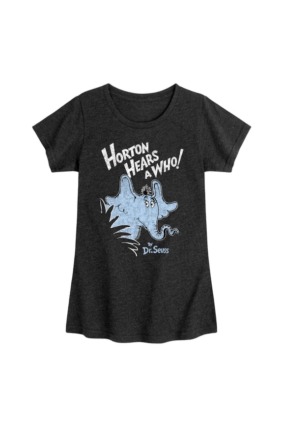 Hears A Who - Distressed - Toddler & Youth Girls Short Sleeve Graphic T-Shirt