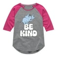 thumbnail image 1 of Horton Hears A Who - Horton Be Kind - Toddler & Youth Girls Raglan Graphic T-Shirt, 1 of 4