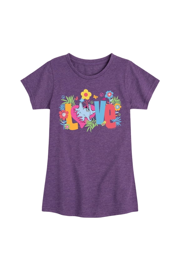 Hears A Who - Horton Love - Toddler & Youth Girls Short Sleeve Graphic T-Shirt