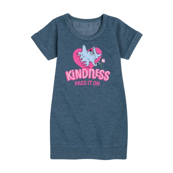 Horton Hears A Who - Kindness Pass It On - Toddler & Youth Girls Fleece Dress