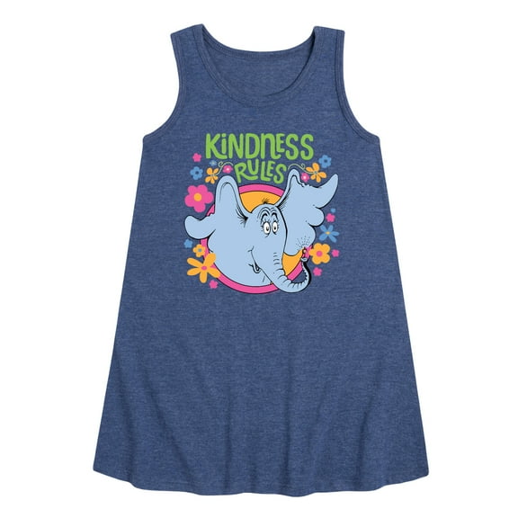 Horton Hears A Who - Kindness Rules - Toddler & Youth Girls A-line Dress