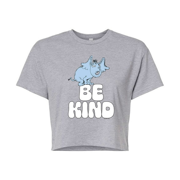 Horton Hears a Who - Be Kind  - Juniors Cropped Cotton Blend T-Shirt