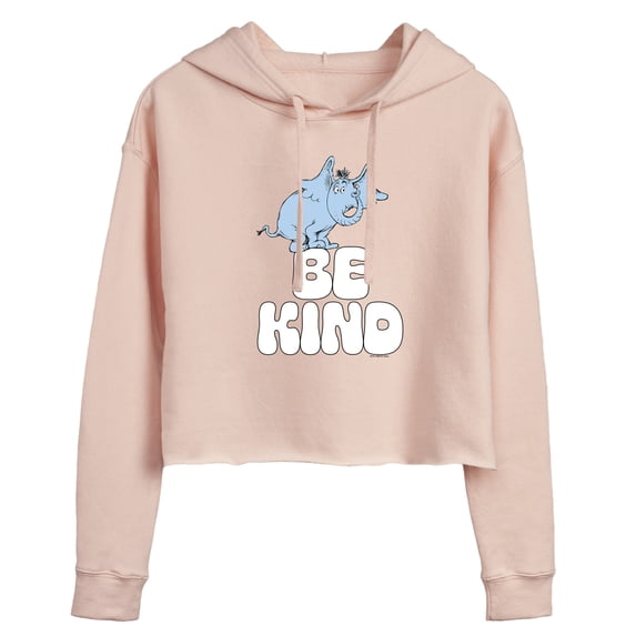 Horton Hears a Who - Be Kind - Juniors Cropped Pullover Hoodie