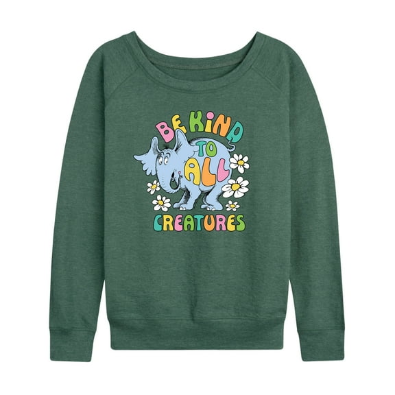 Horton Hears a Who - Be Kind To All Creatures - Women's Lightweight French Terry Long Sleeve Shirt