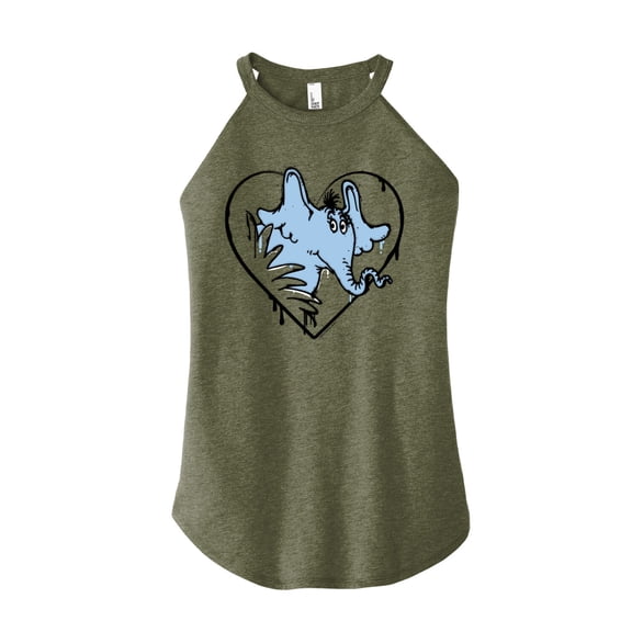 Horton Hears a Who - Heart - Juniors High Neck Tank Top
