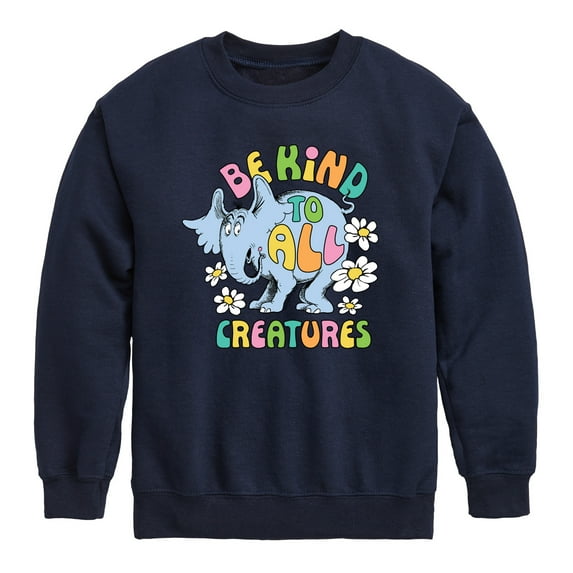 Horton Hears a Who - Horton Be Kind To All Creatures - Toddler & Youth Crewneck Fleece Sweatshirt