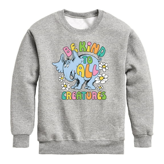 Horton Hears a Who - Horton Be Kind To All Creatures - Toddler & Youth Crewneck Fleece Sweatshirt