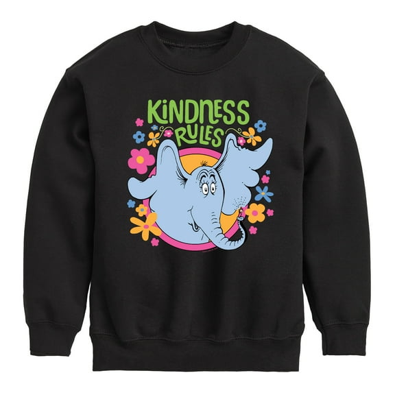 Horton Hears a Who - Kindness Rules  - Toddler & Youth Crewneck Fleece Sweatshirt