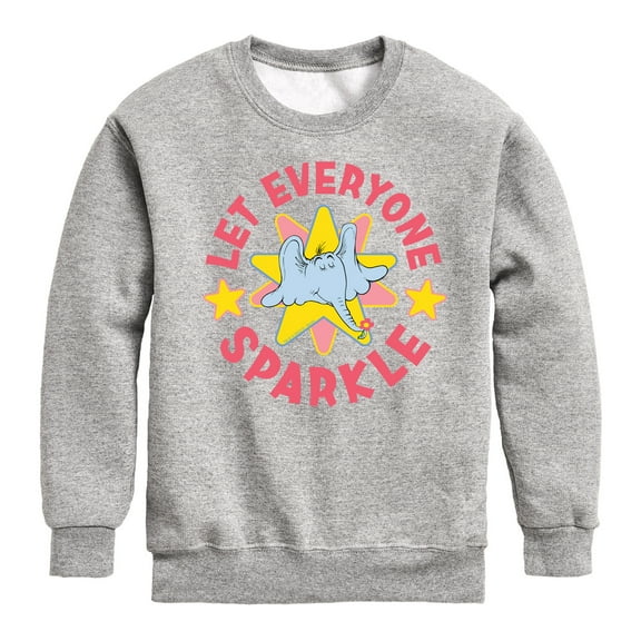 Horton Hears a Who - Let Everyone Sparkle  - Toddler & Youth Crewneck Fleece Sweatshirt