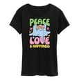 thumbnail image 1 of Horton Hears a Who - Peace Love Happiness - Women's Short Sleeve Graphic T-Shirt, 1 of 5