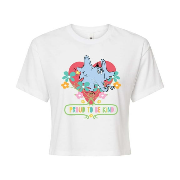 Horton Hears a Who - Proud To Be Kind  - Juniors Cropped Cotton Blend T-Shirt