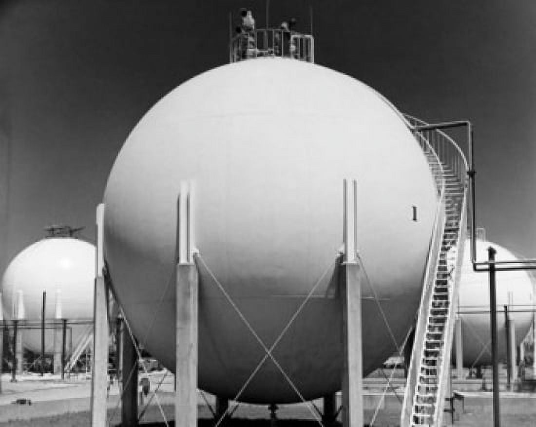 Horton Spheres at an oil refinery Baton Rouge Louisiana USA Canvas Art - (18 x 24)