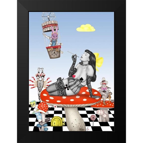Horwath, Sara 11x14 Black Modern Framed Museum Art Print Titled - Alice Wonderland