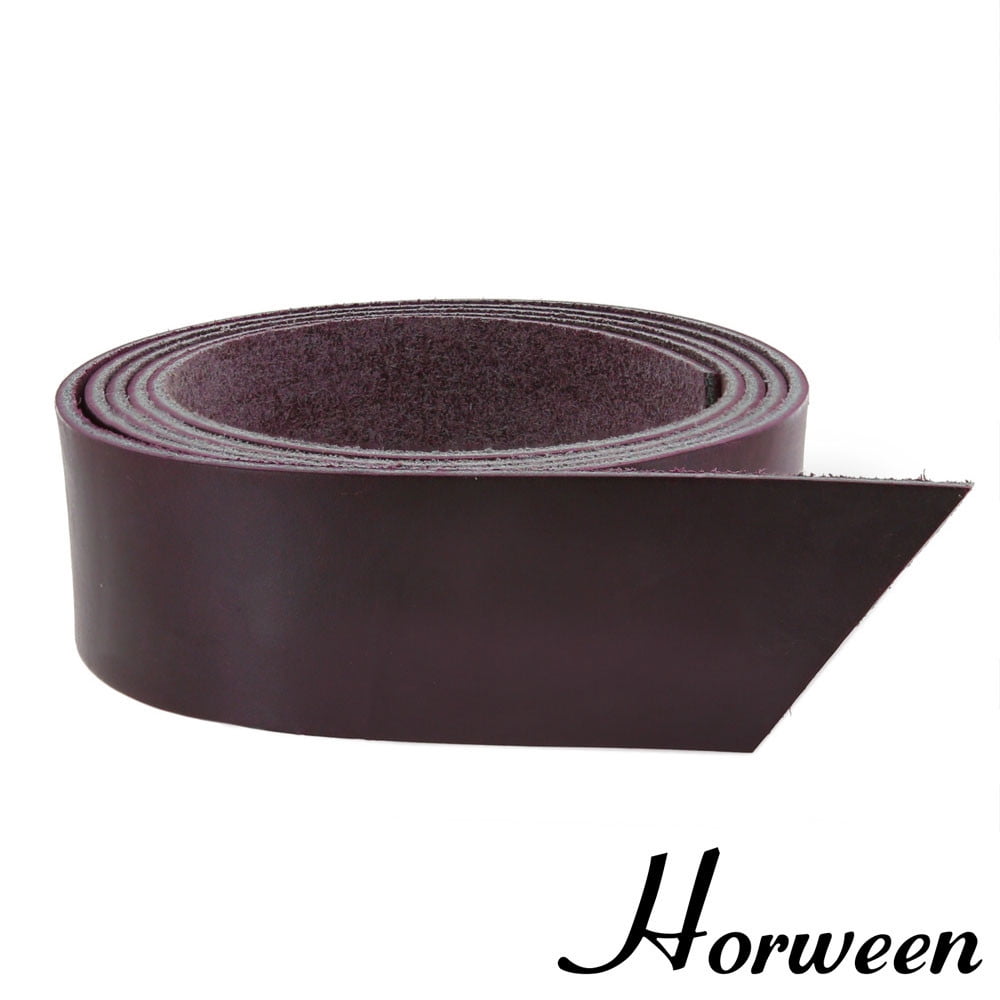 Horween Cavalier Leather Strap, Plum, 55" to 60" Long