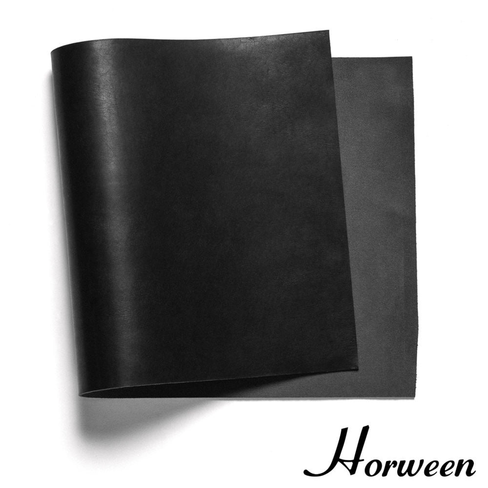 Horween Essex Leather Panel, Black