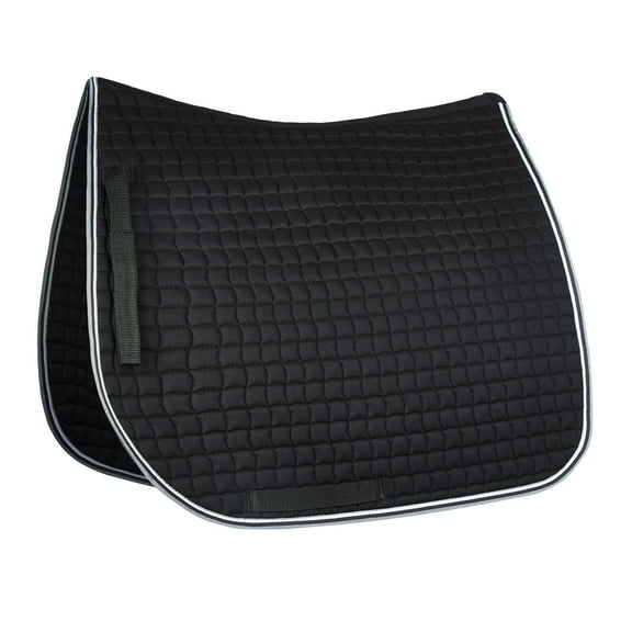 Horze Adepto Quilted Quick-Dry Dressage Saddle Pad For Horses with Two-Tone Trim