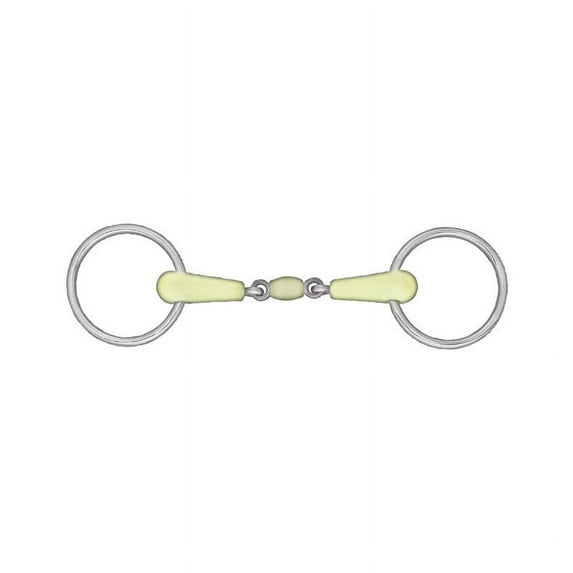 Horze Apple Flavor Peanut Link Loose Ring Snaffle Bit
