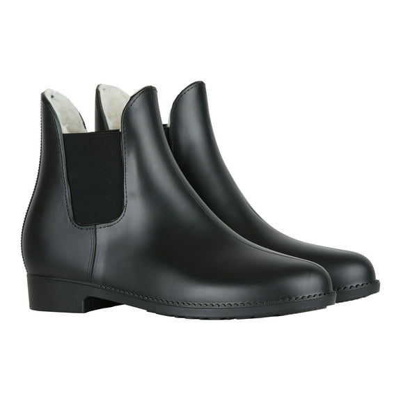 Horze Bonn Rubber Paddock Boots with Faux Fur Lining