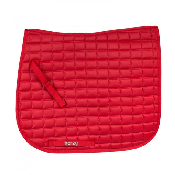 Horze Bristol Dressage Saddle Pad, Quick-Dry Lining, Light Padding, Red