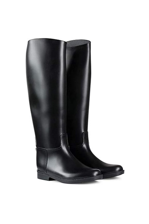 Chester Rubber Tall Boots, Black, 8.5