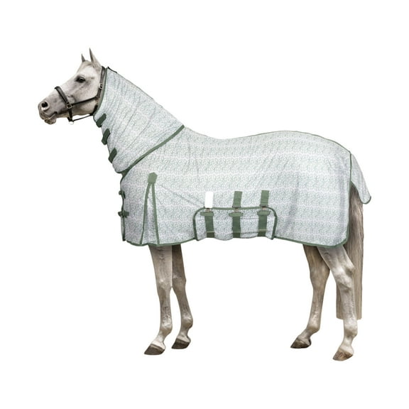 Horze Defender Full Protection Horse Fly Sheet with Attached Neck Cover and Belly Flap